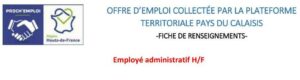 Offre d’emploi: Employé administratif H/F