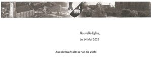 Aux riverains de la rue du Vinfil